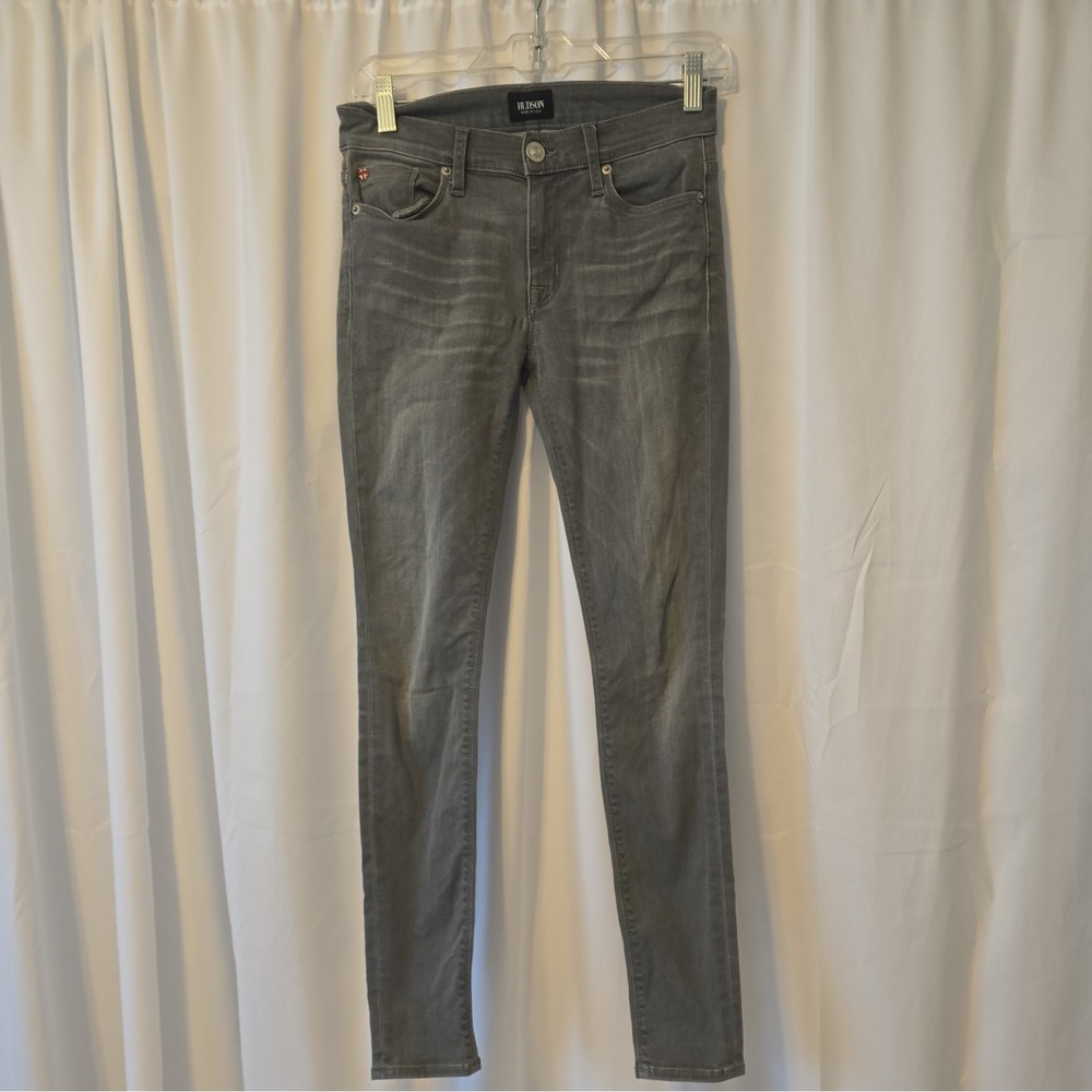 Hudson Jeans Women's Size 25 Gray Mid-Rise Nico Super Skinny Denim 30" Inseam